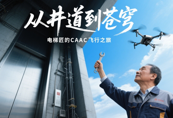 從幽暗井道到遼闊蒼穹:一位電梯匠的CAAC無(wú)人機(jī)飛行心聲